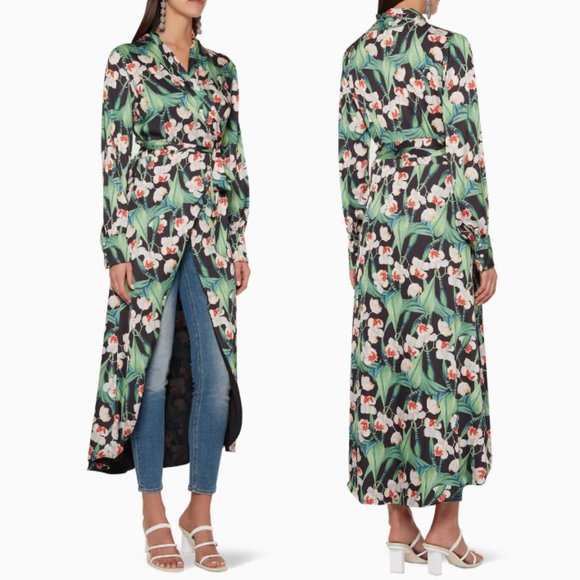 PATBO Floral Hi-Low Wrap Blouse - Picture 3 of 8